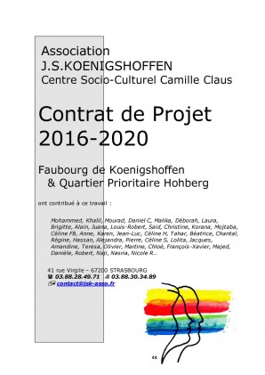 Contrat de projet 2016-2020